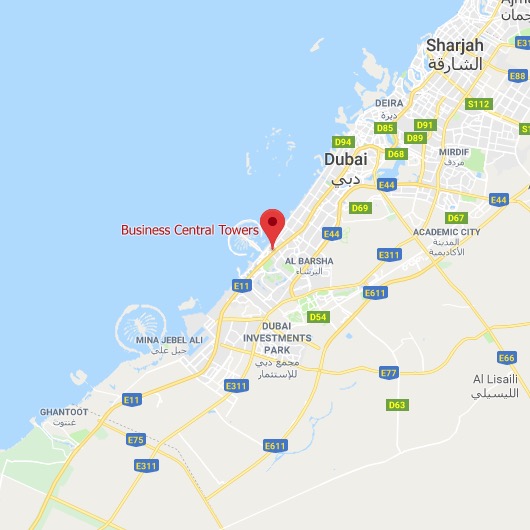 FDB Dubai Office Map